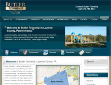 Tablet Screenshot of butlertownship.org